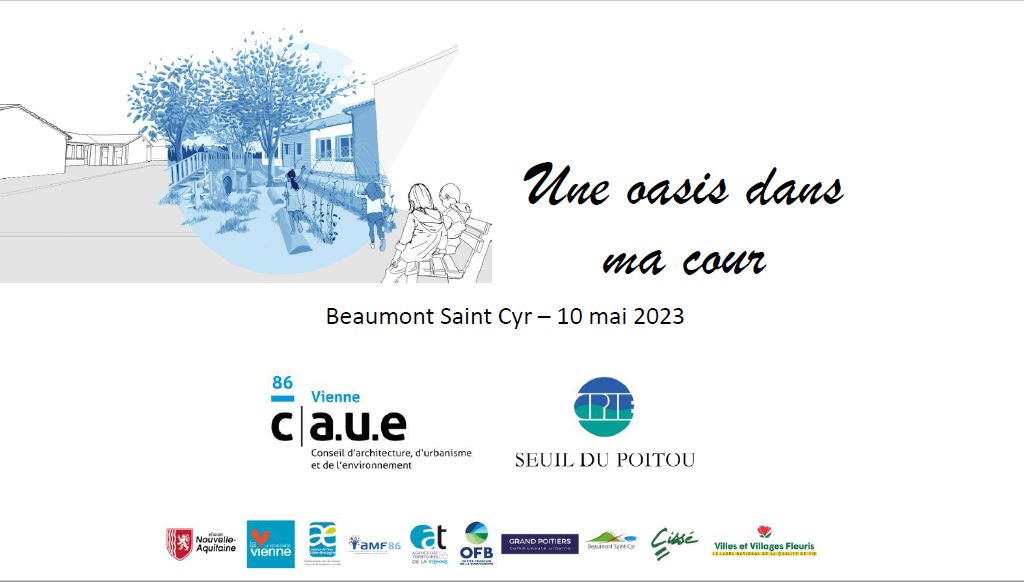 diaporama cour oasis CAUE 86 Vienne