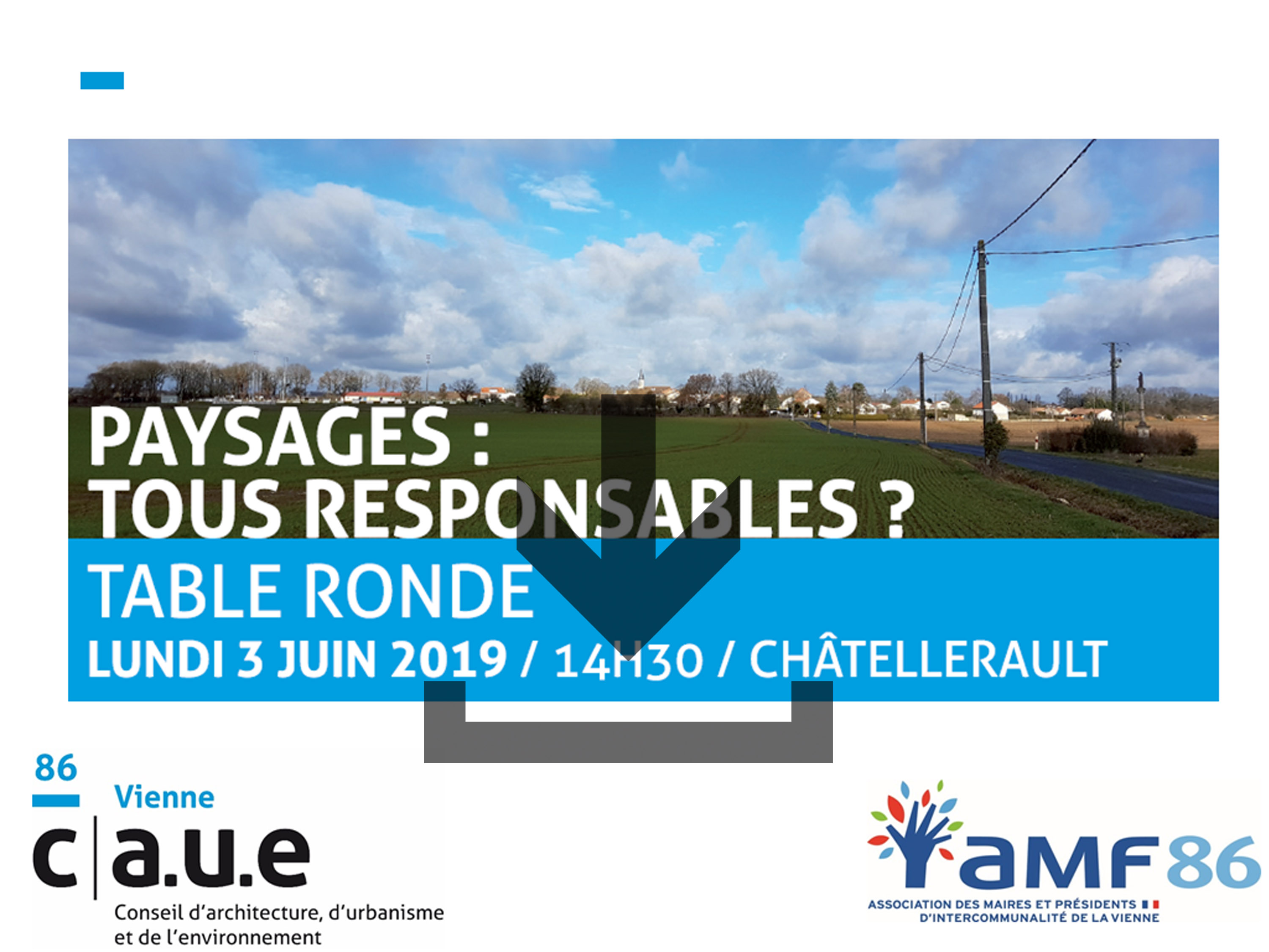 table ronde paysages tous responsables CAUE 86 juin 2019 Chatellerault Vienne